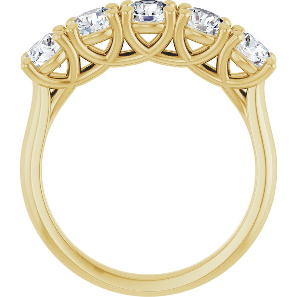 14K Yellow Gold 1 5/8 CTW Lab-Grown Diamond Anniversary Band
