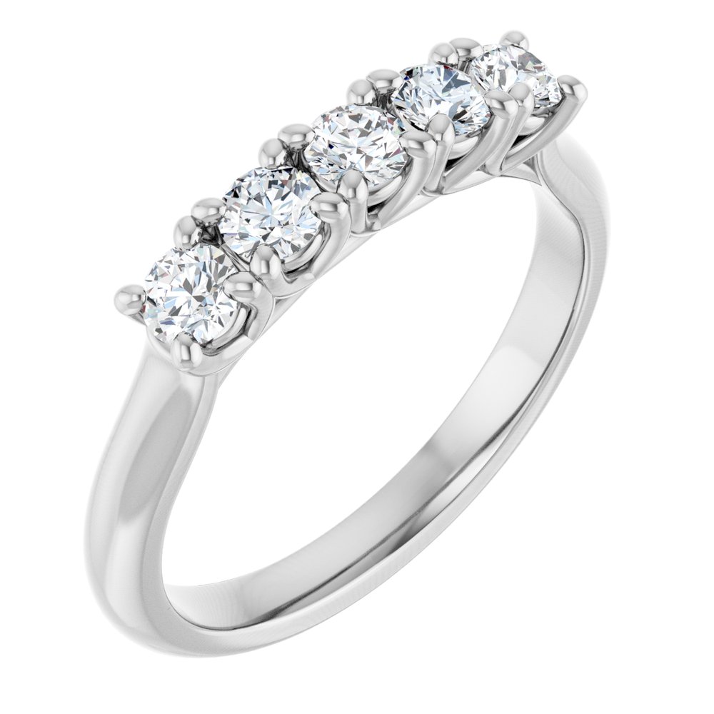 14K White Gold 1/2 CTW Lab-Grown Diamond Anniversary Band