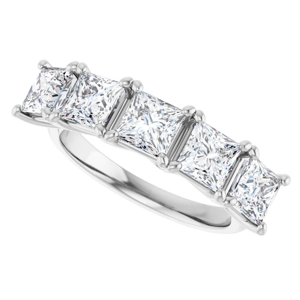 14K White Gold 2 5/8 CTW Lab-Grown Diamond Anniversary Band