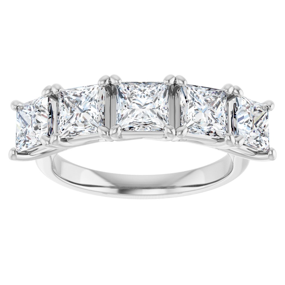 14K White Gold 2 5/8 CTW Lab-Grown Diamond Anniversary Band