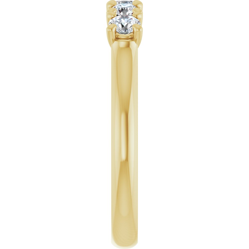 14K Yellow Gold 1/2 CTW Lab-Grown Diamond Anniversary Band