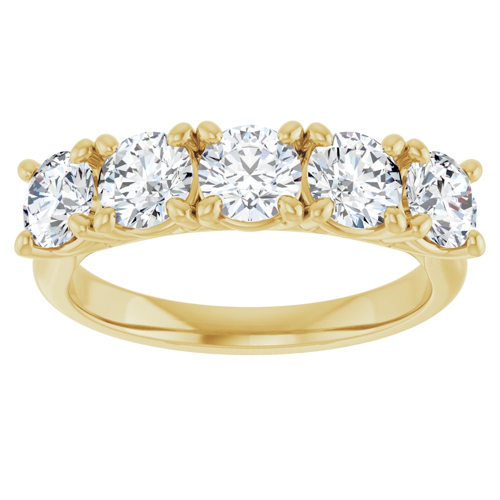 14K Yellow Gold 1 5/8 CTW Lab-Grown Diamond Anniversary Band