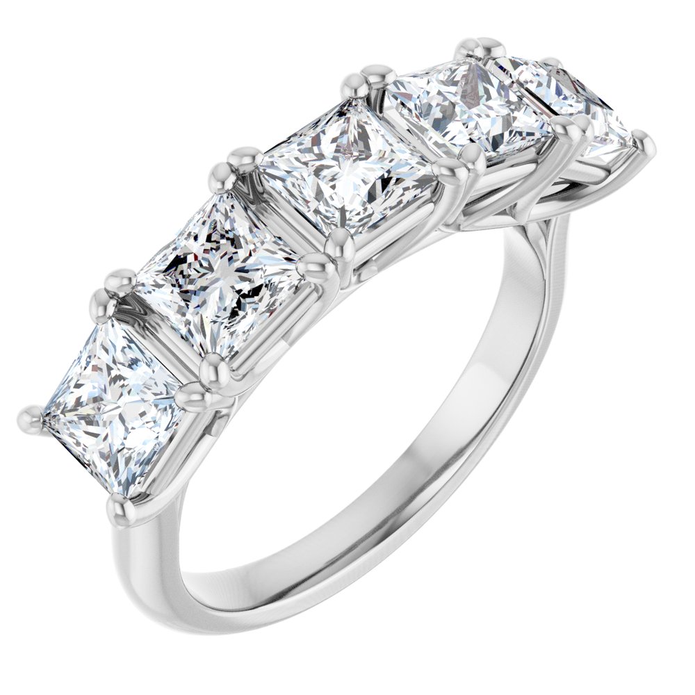 14K White Gold 2 5/8 CTW Lab-Grown Diamond Anniversary Band