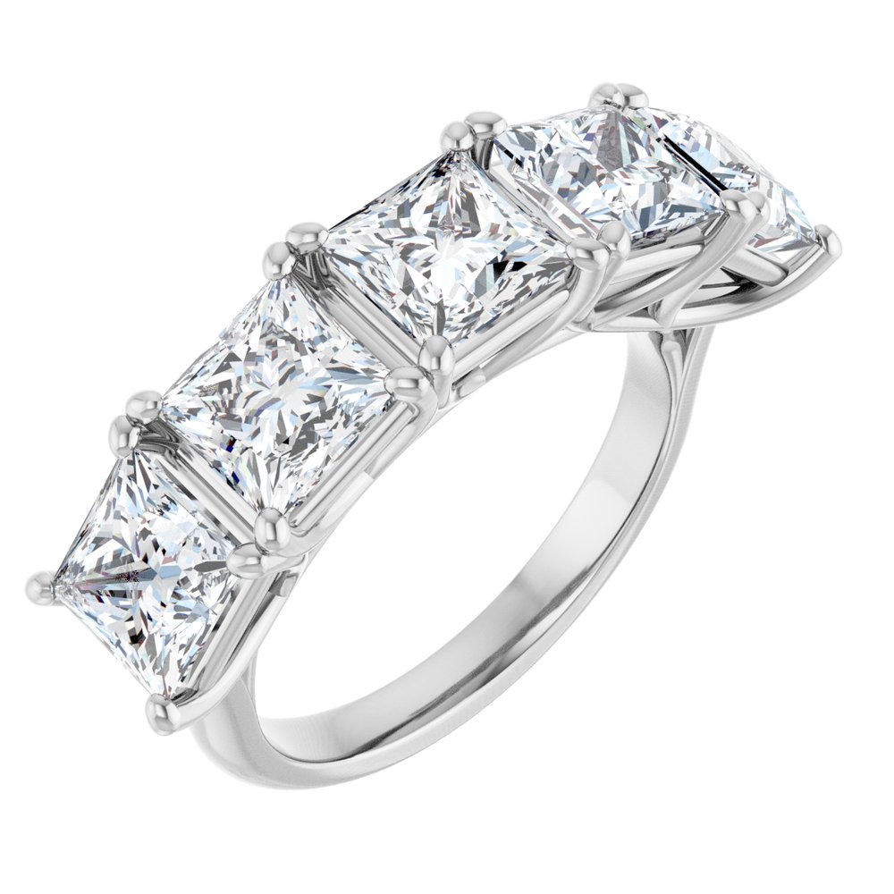 14K White Gold 5 1/3 CTW Lab-Grown Diamond Anniversary Band