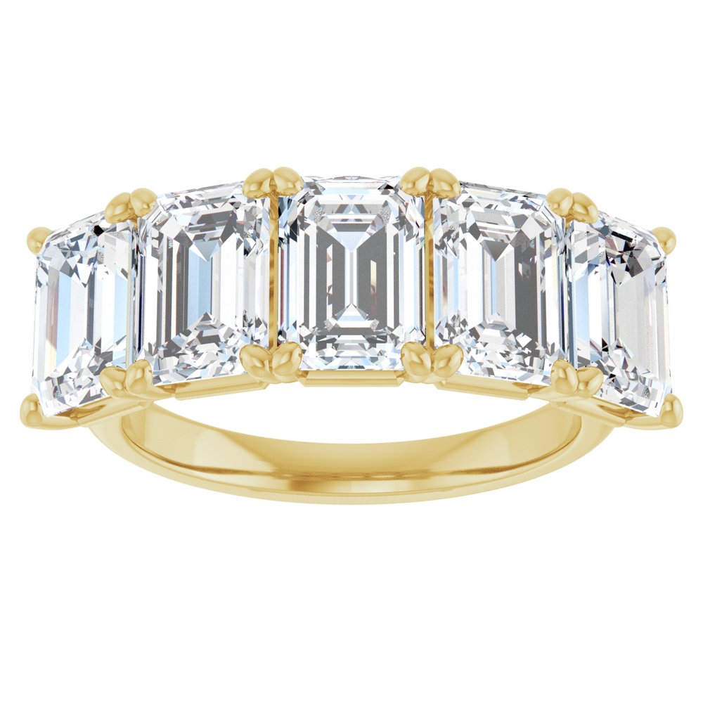 10K Yellow Gold 5 CTW Lab-Grown Diamond Anniversary Band