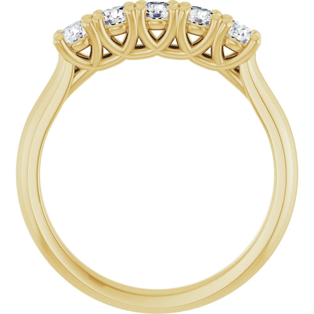 14K Yellow Gold 1/2 CTW Lab-Grown Diamond Anniversary Band