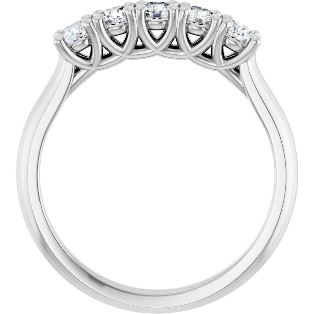 14K White Gold 1/2 CTW Lab-Grown Diamond Anniversary Band