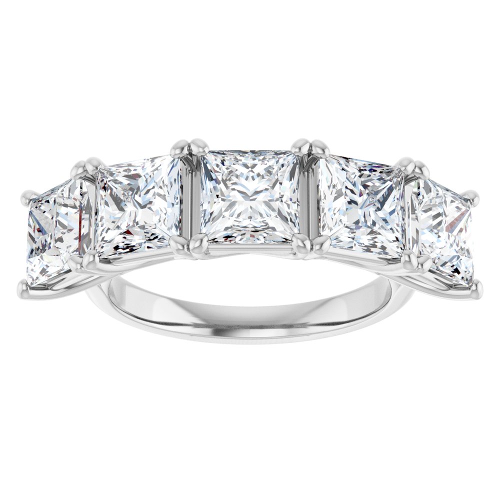 14K White Gold 5 1/3 CTW Lab-Grown Diamond Anniversary Band