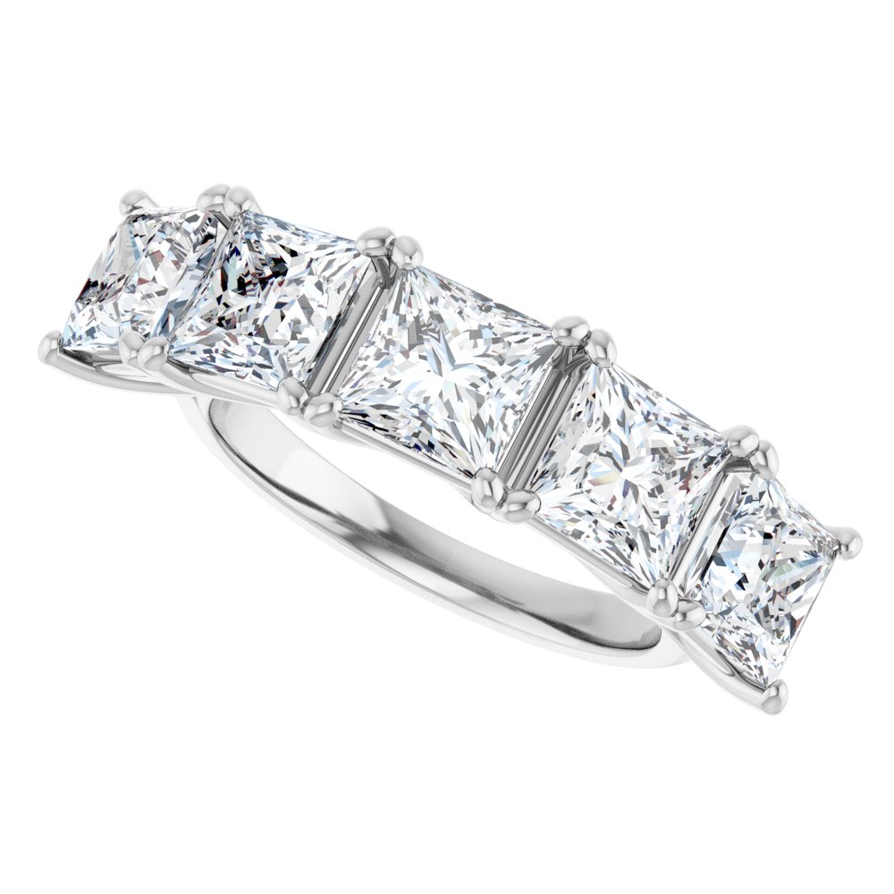 14K White Gold 5 1/3 CTW Lab-Grown Diamond Anniversary Band