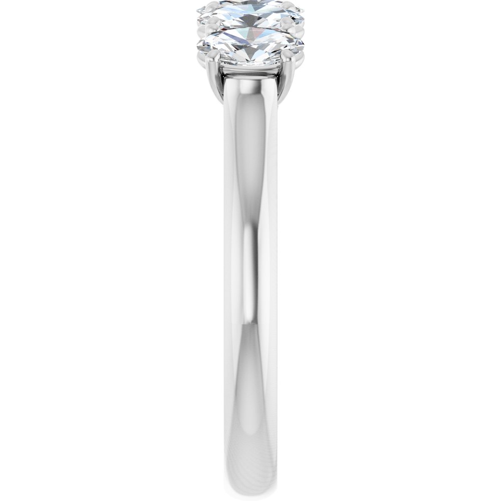 14K White Gold 1 CTW Lab-Grown Diamond Anniversary Band