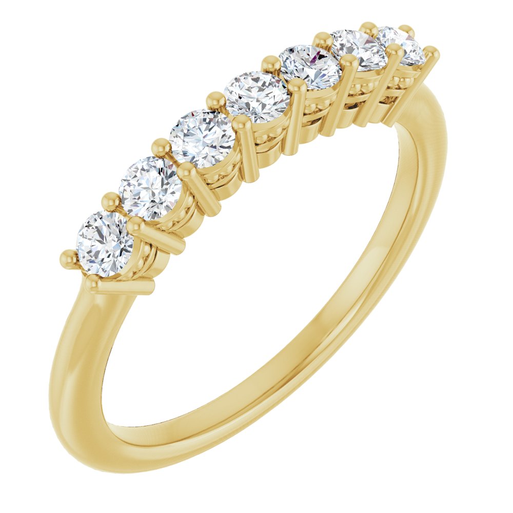 14K Yellow Gold 3/8 CTW Lab-Grown Diamond Anniversary Band