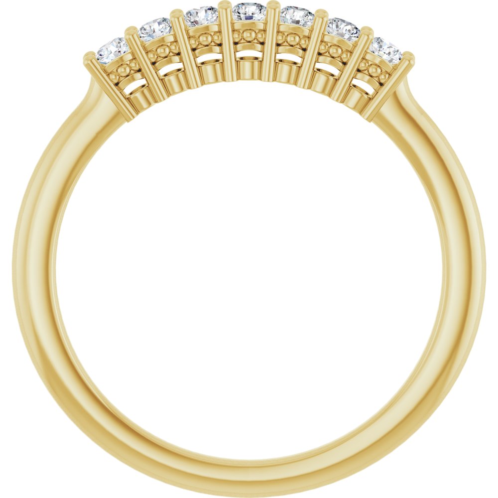 14K Yellow Gold 1/5 CTW Lab-Grown Diamond Anniversary Band