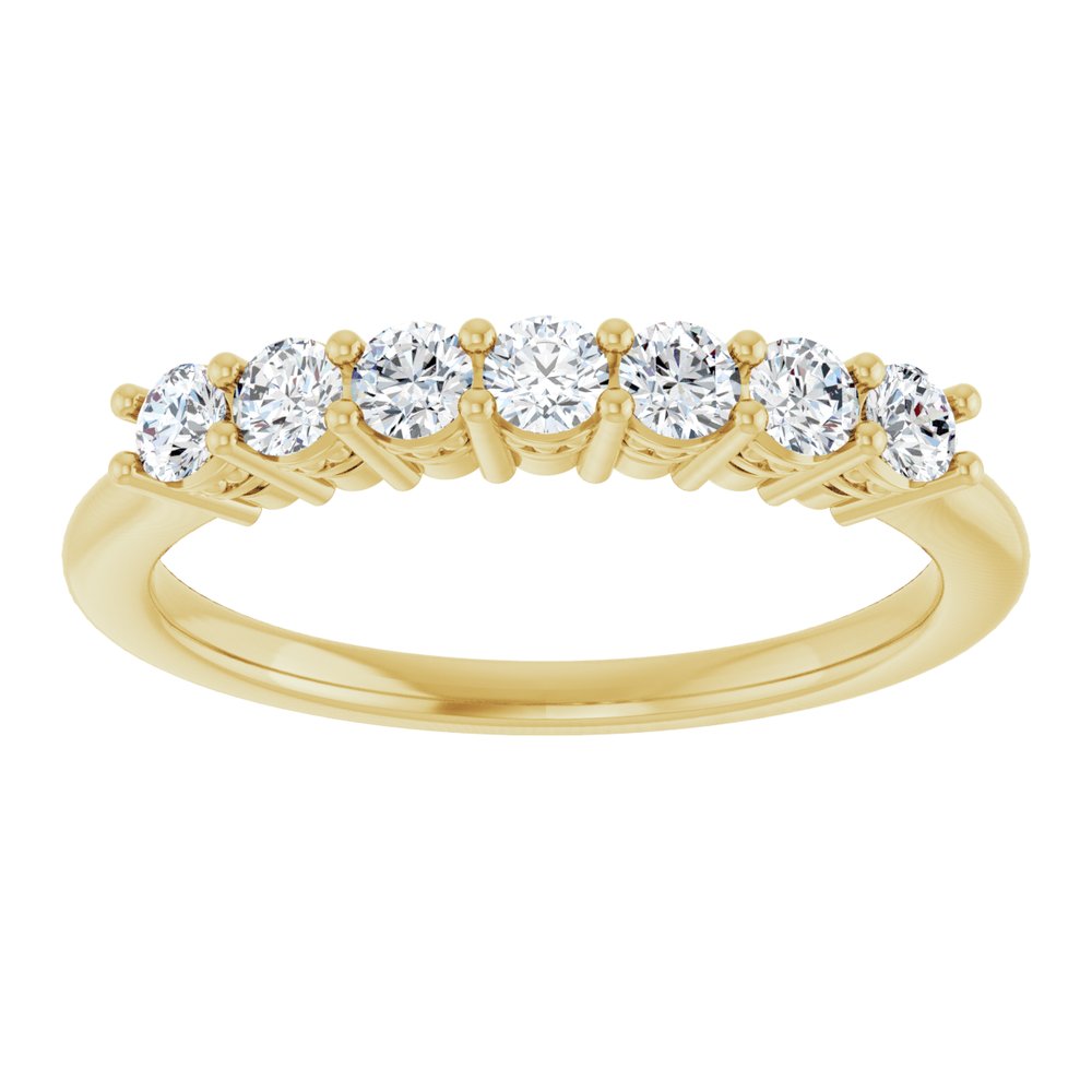 14K Yellow Gold 3/8 CTW Lab-Grown Diamond Anniversary Band