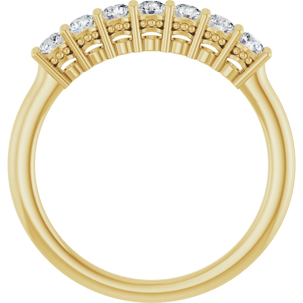14K Yellow Gold 3/8 CTW Lab-Grown Diamond Anniversary Band