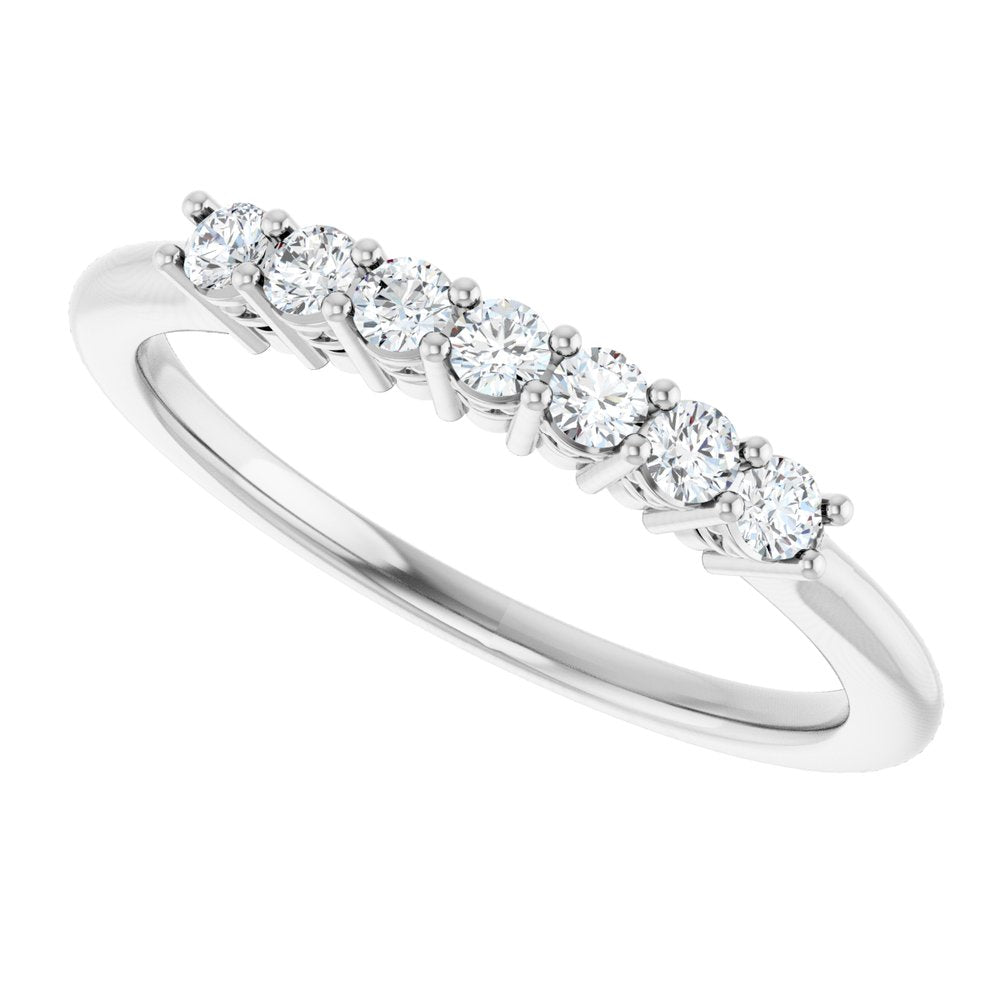 14K White Gold 1/5 CTW Lab-Grown Diamond Anniversary Band