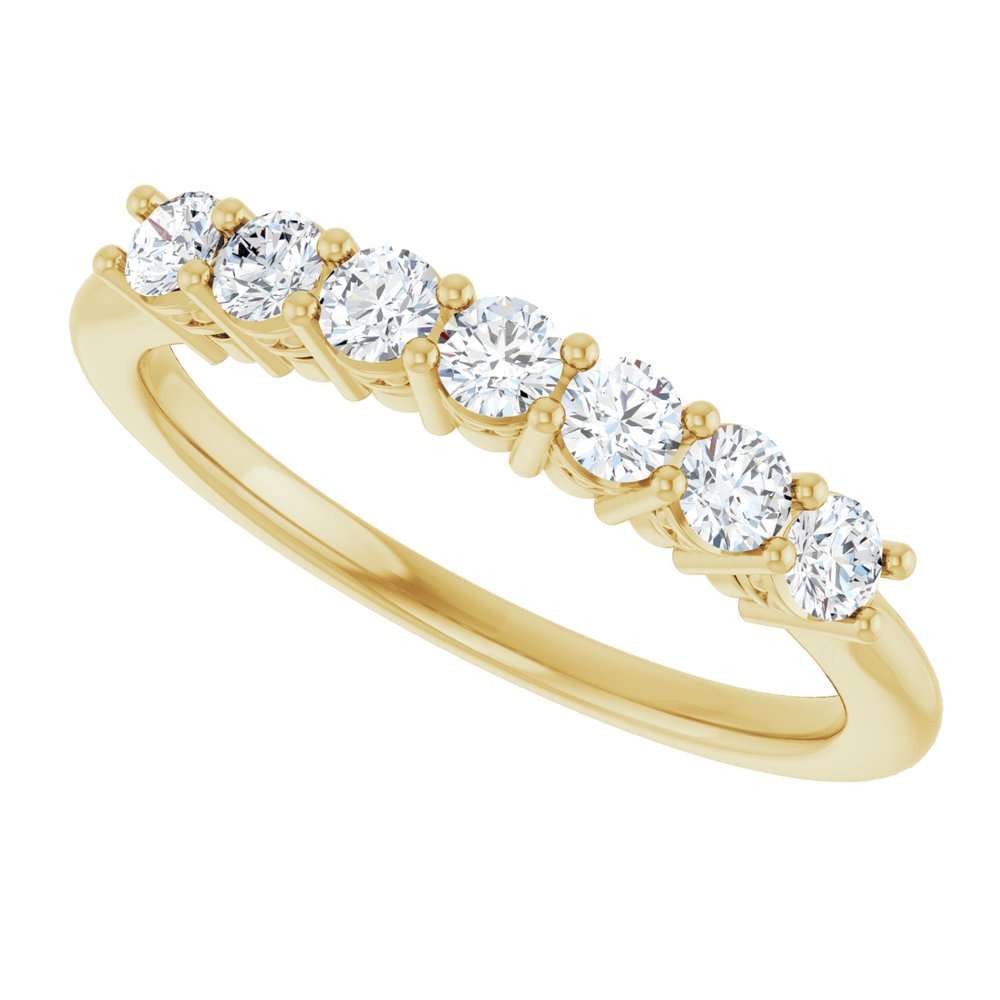 14K Yellow Gold 3/8 CTW Lab-Grown Diamond Anniversary Band