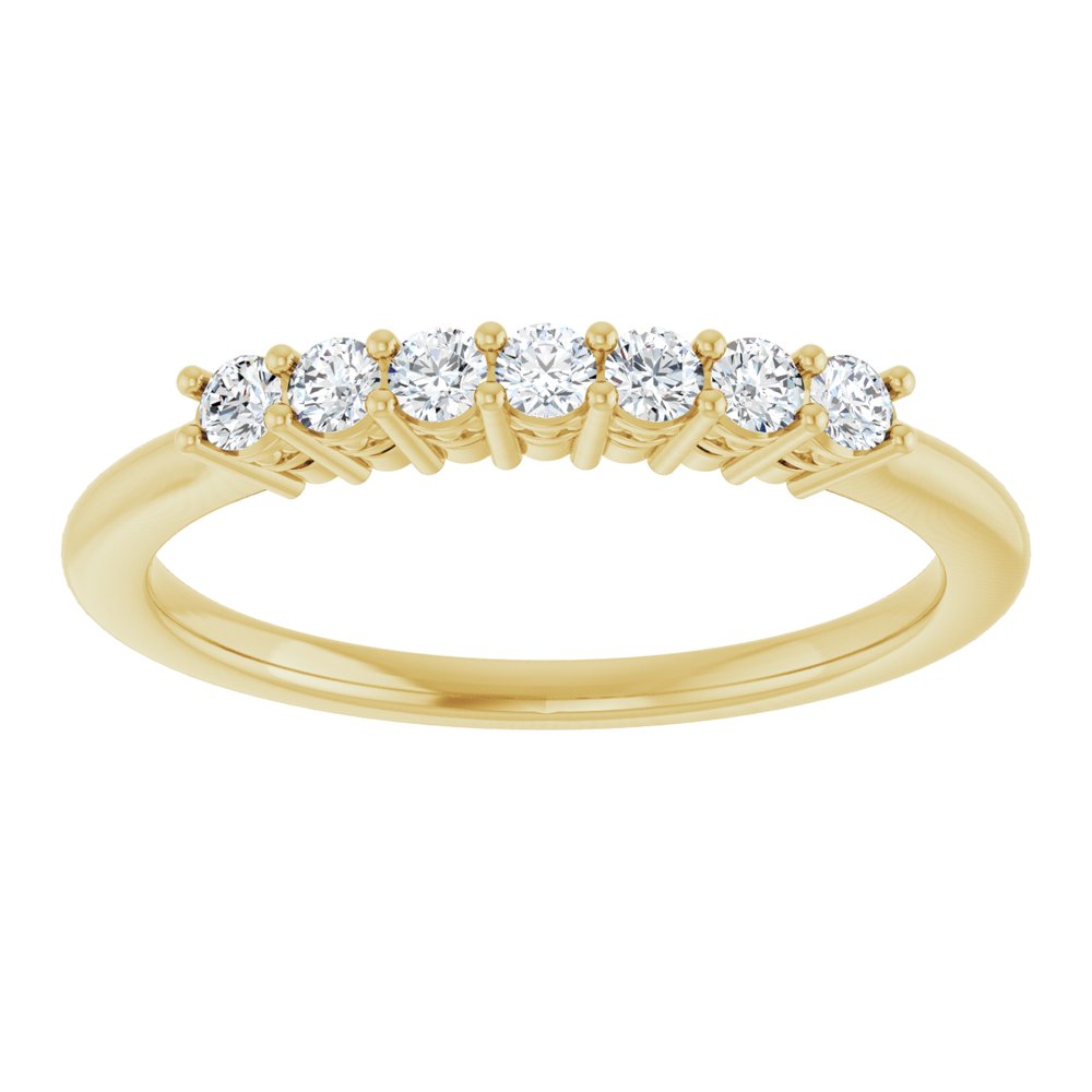 14K Yellow Gold 1/5 CTW Lab-Grown Diamond Anniversary Band