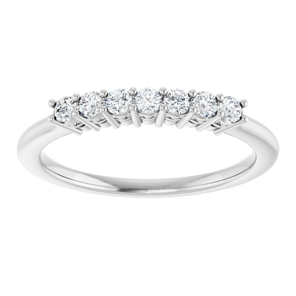 14K White Gold 1/5 CTW Lab-Grown Diamond Anniversary Band