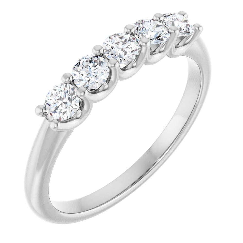 14K White Gold 1/2 CTW Lab-Grown Diamond Anniversary Band