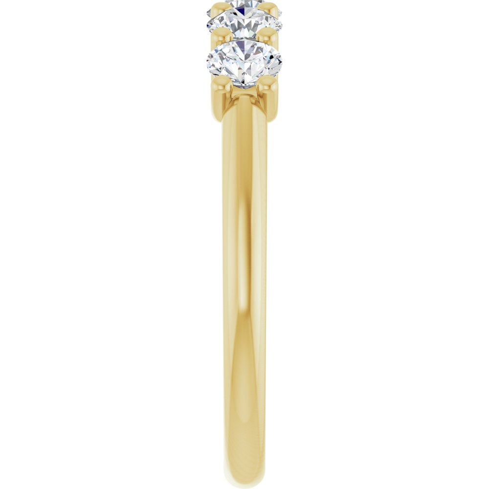 14K Yellow Gold 3/4 CTW Natural Diamond Anniversary Band