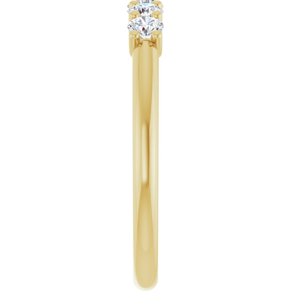 14K Yellow Gold 1/3 CTW Lab-Grown Diamond Anniversary Band