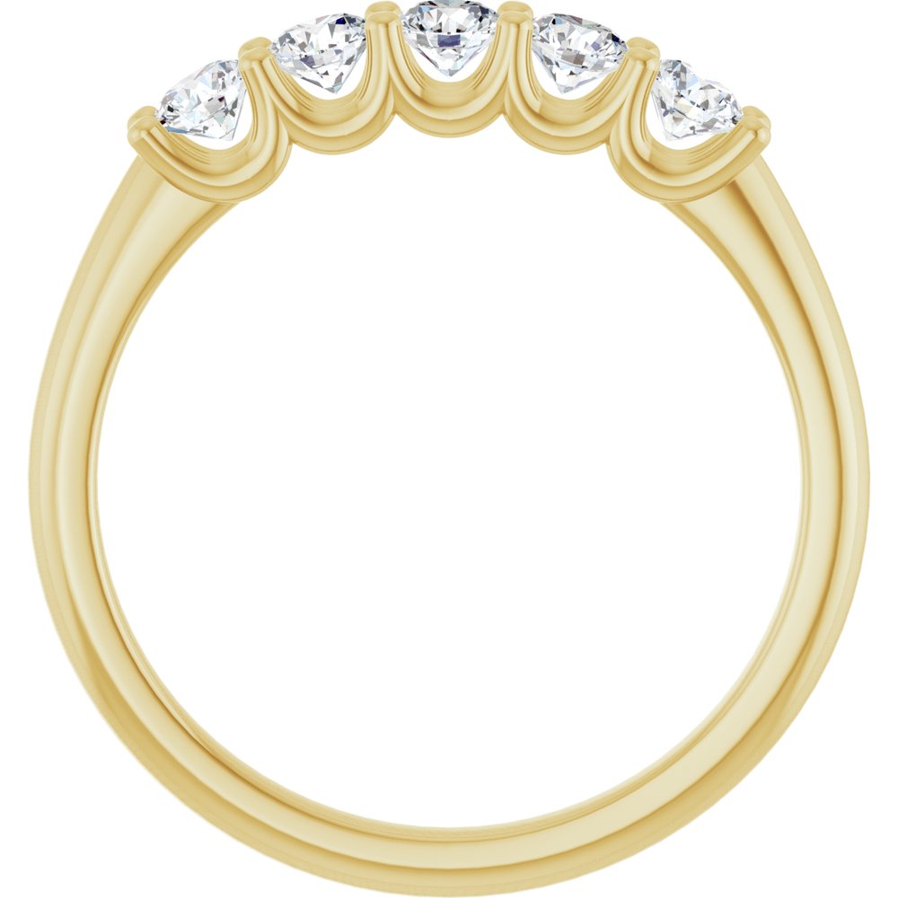 14K Yellow Gold 1/2 CTW Lab-Grown Diamond Anniversary Band