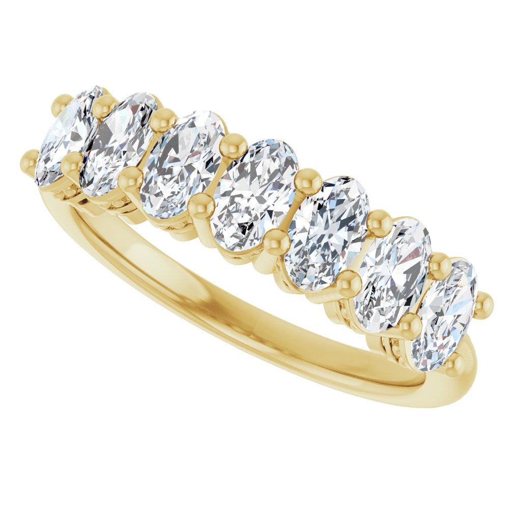 14K Yellow Gold 1 1/3 CTW Lab-Grown Diamond Anniversary Band