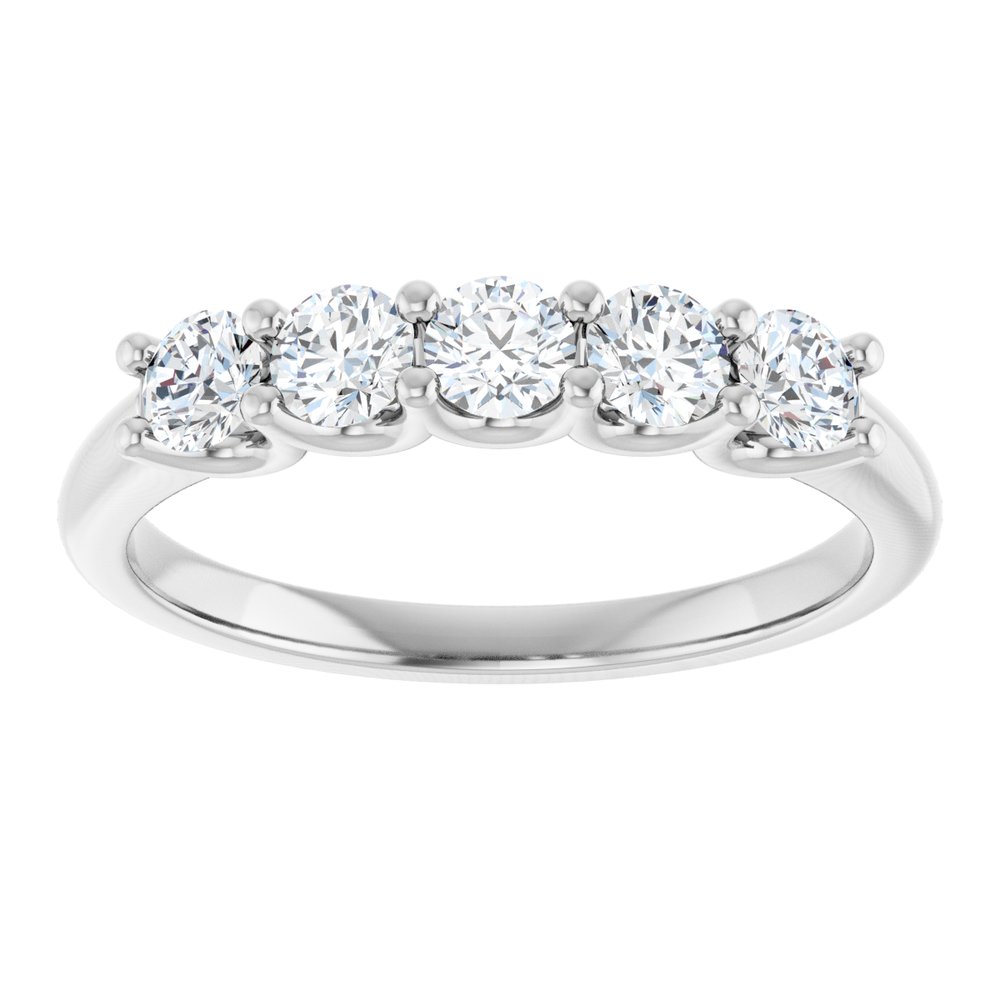 14K White Gold 5/8 CTW Lab-Grown Diamond Anniversary Band