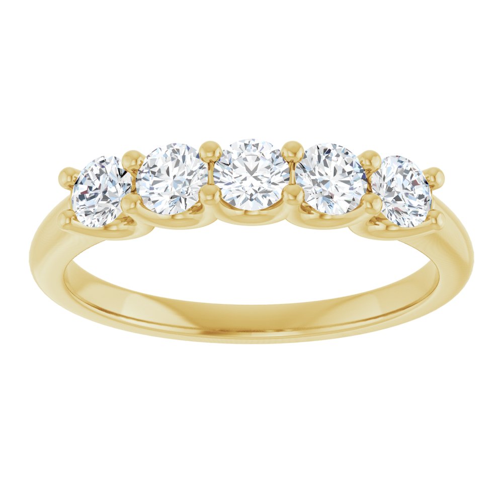 14K Yellow Gold 5/8 CTW Lab-Grown Diamond Anniversary Band
