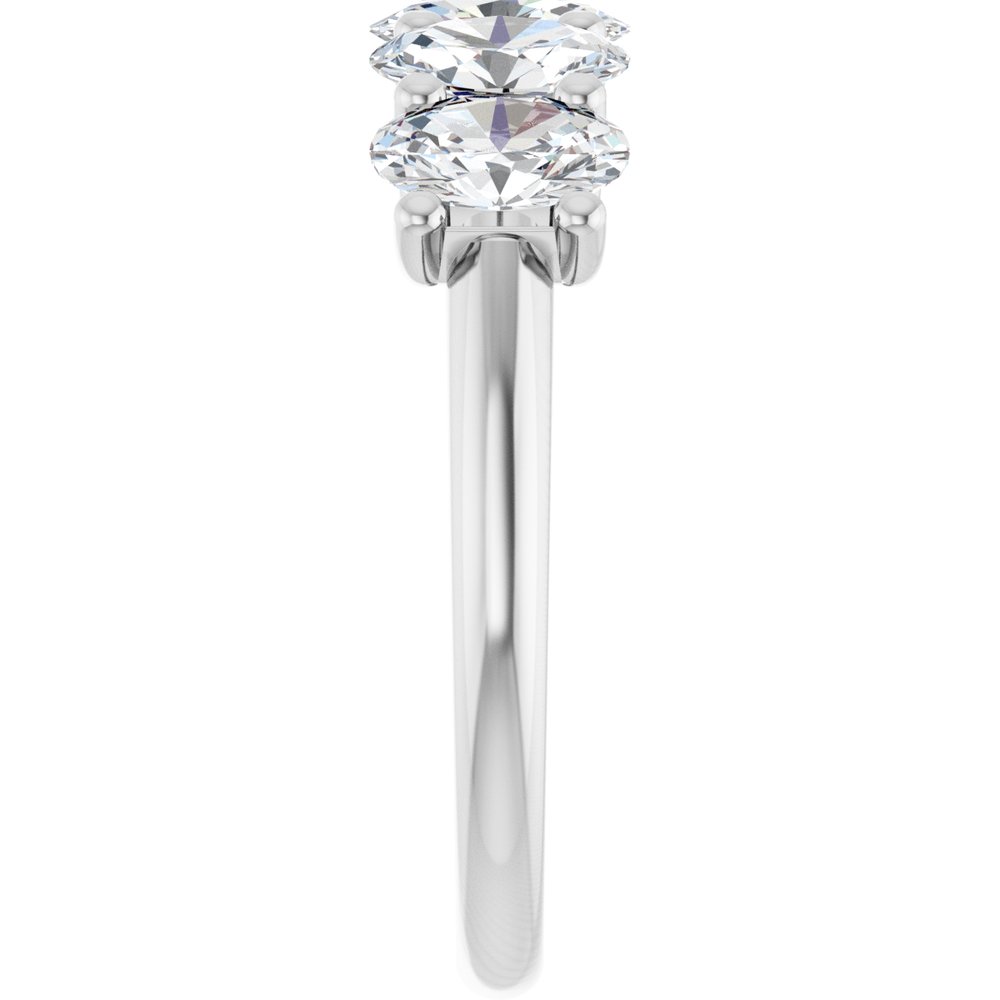 14K White Gold 2 CTW Lab-Grown Diamond Anniversary Band