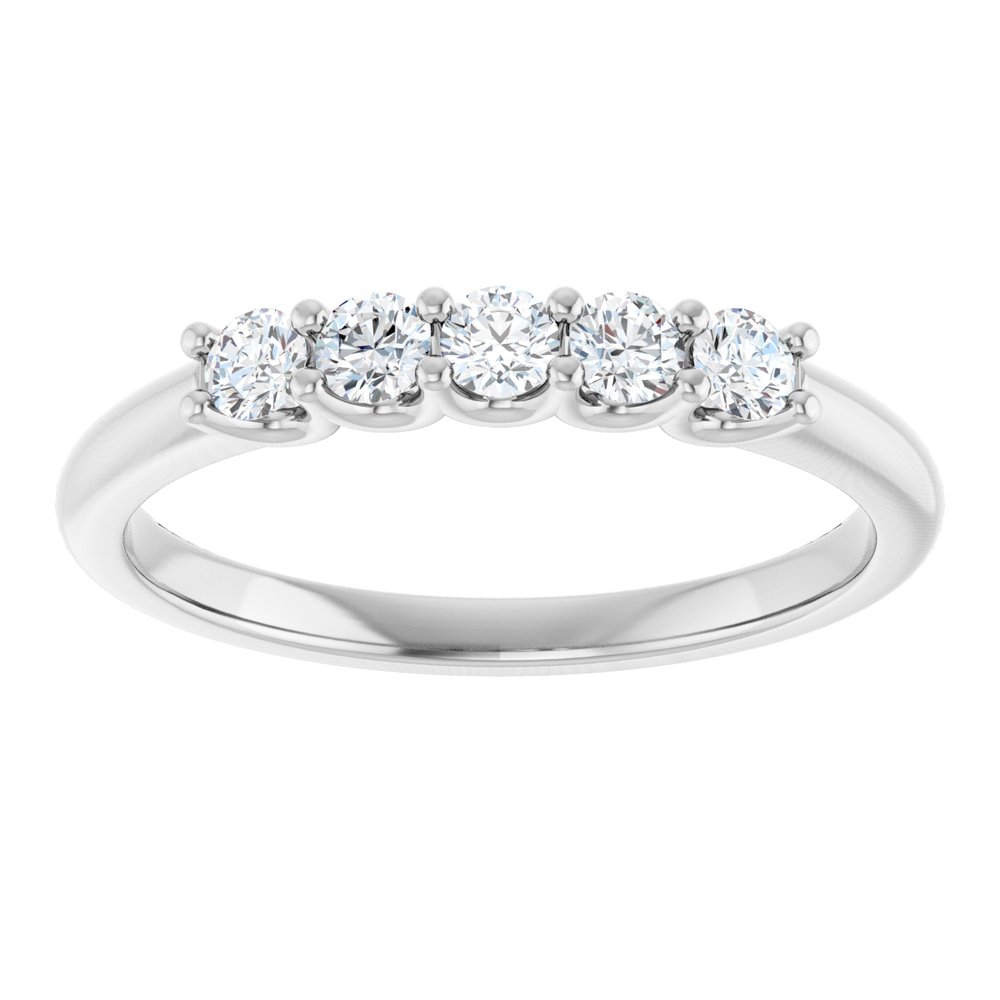 14K White Gold 1/3 CTW Lab-Grown Diamond Anniversary Band