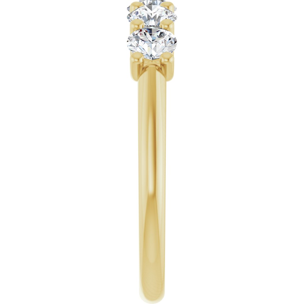 14K Yellow Gold 1 CTW Lab-Grown Diamond Anniversary Band