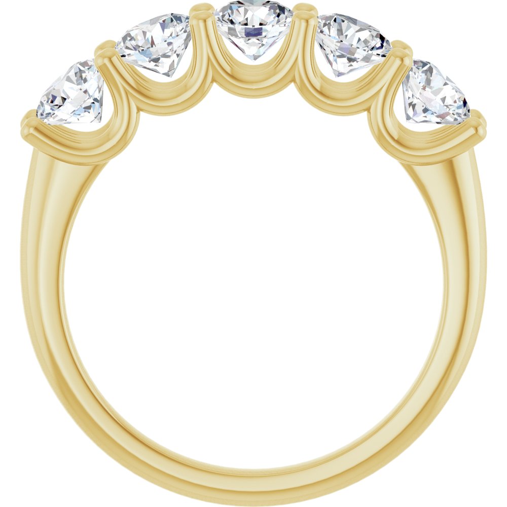 14K Yellow Gold 1 1/2 CTW Natural Diamond Anniversary Band