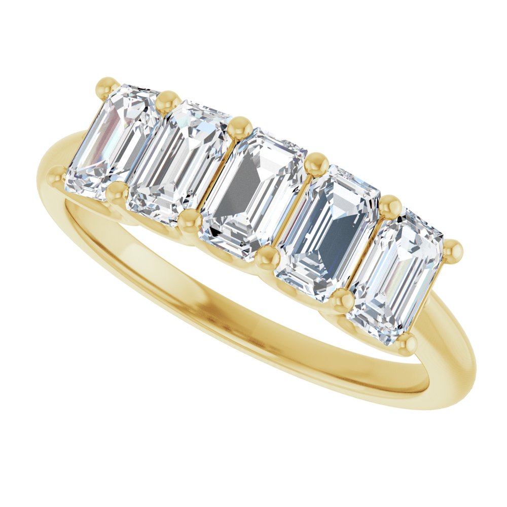 14K Yellow Gold 1 1/2 CTW Lab-Grown Diamond Anniversary Band