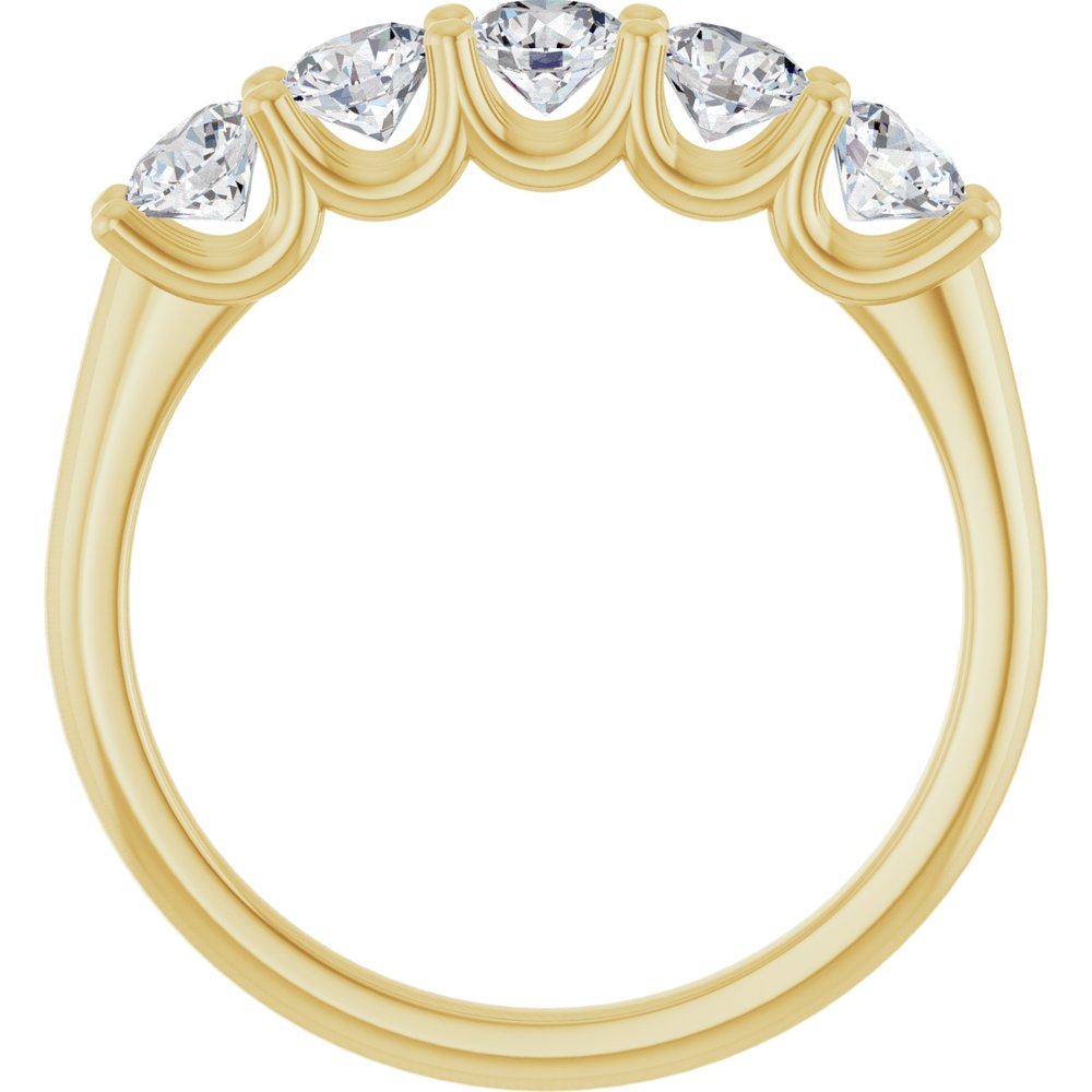 14K Yellow Gold 1 CTW Lab-Grown Diamond Anniversary Band