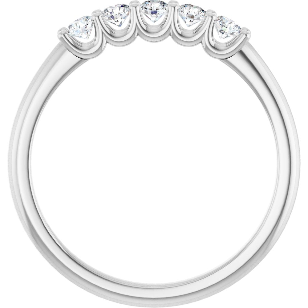 Platinum 1/3 CTW Lab-Grown Diamond Anniversary Band