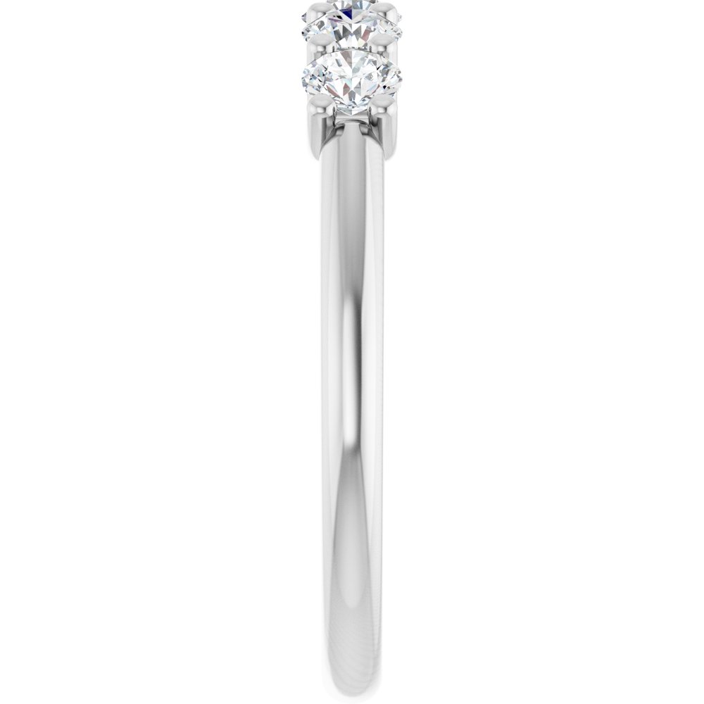 14K White Gold 5/8 CTW Lab-Grown Diamond Anniversary Band