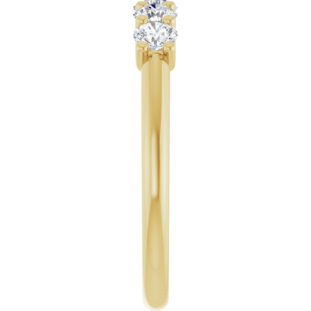 14K Yellow Gold 5/8 CTW Lab-Grown Diamond Anniversary Band