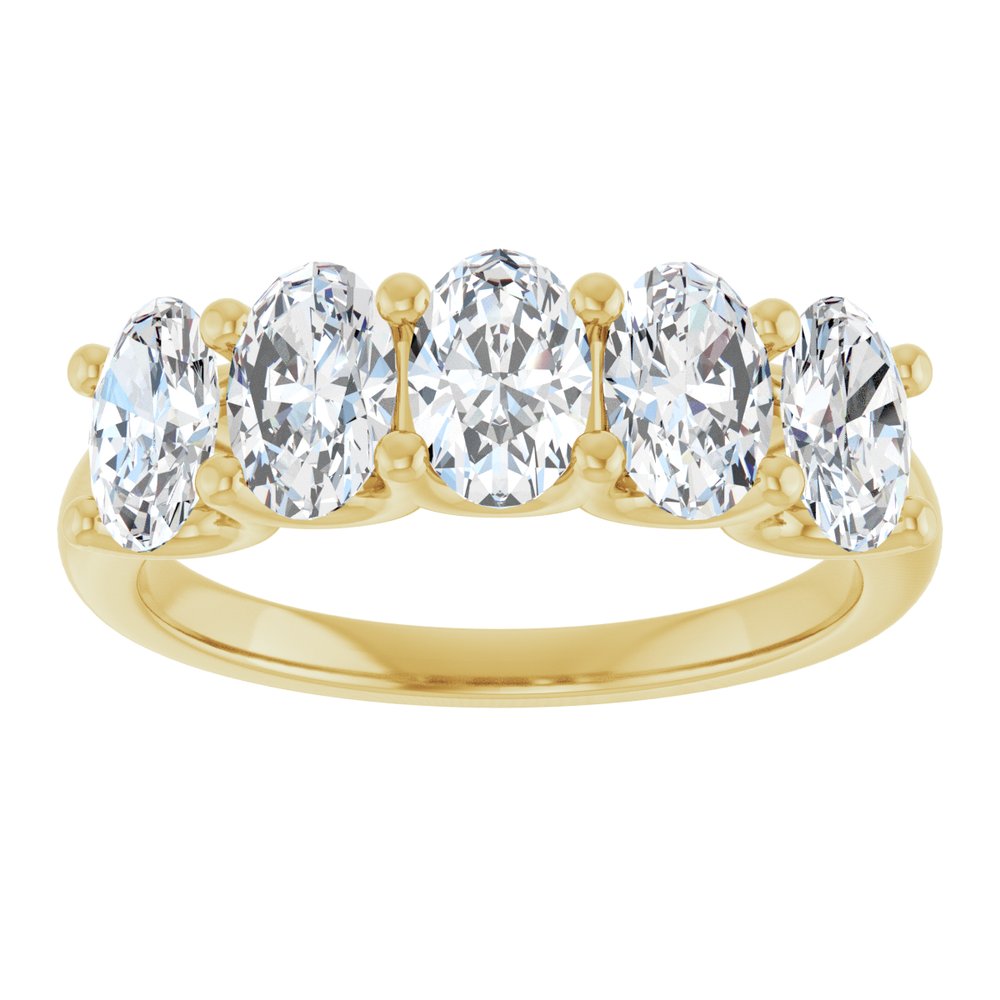 14K Yellow Gold 2 CTW Lab-Grown Diamond Anniversary Band