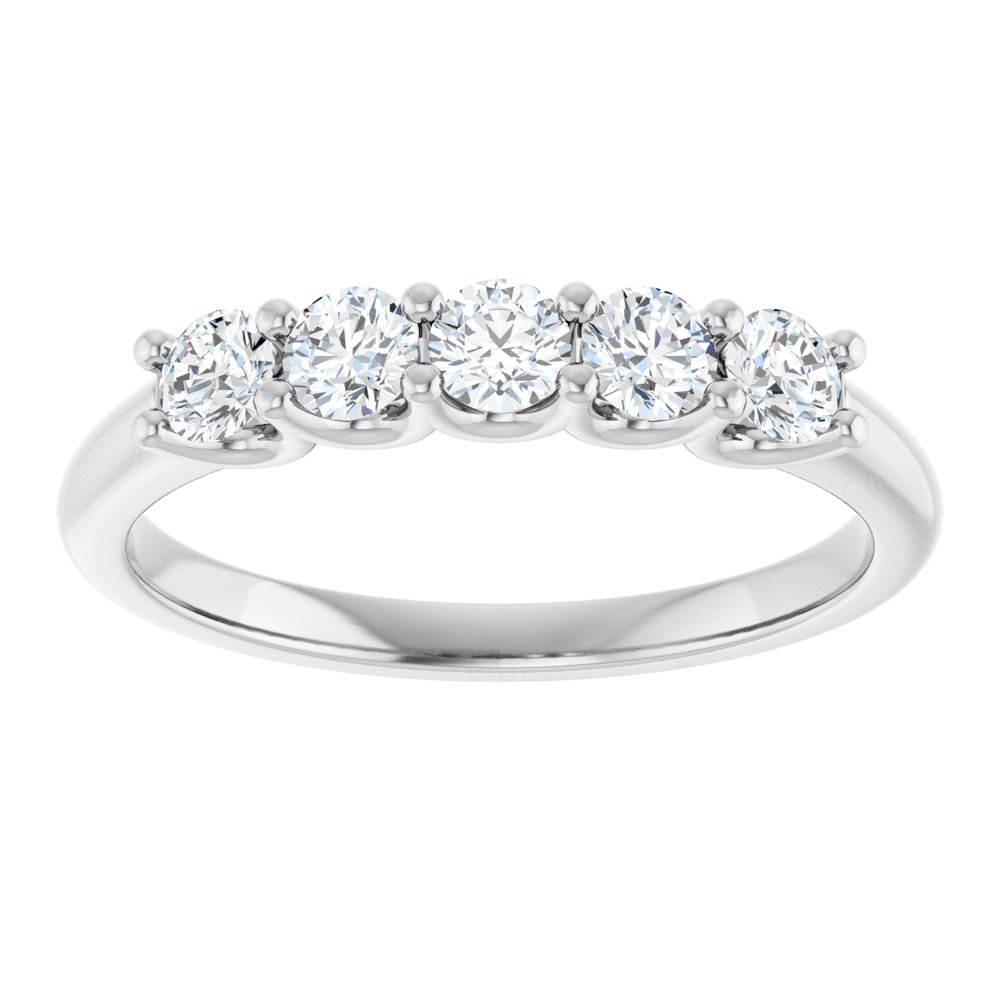 14K White Gold 1/2 CTW Lab-Grown Diamond Anniversary Band
