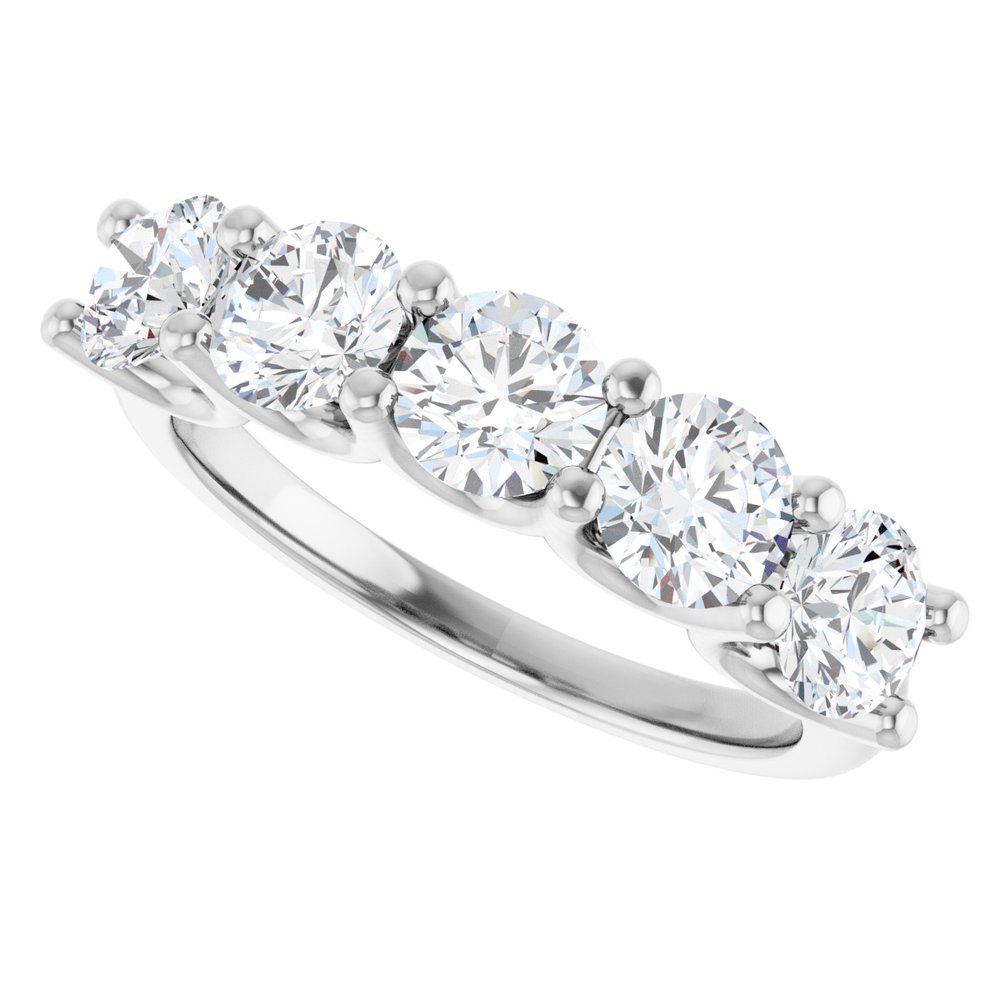 14K White Gold 1 9/10 CTW Lab-Grown Diamond Anniversary Band