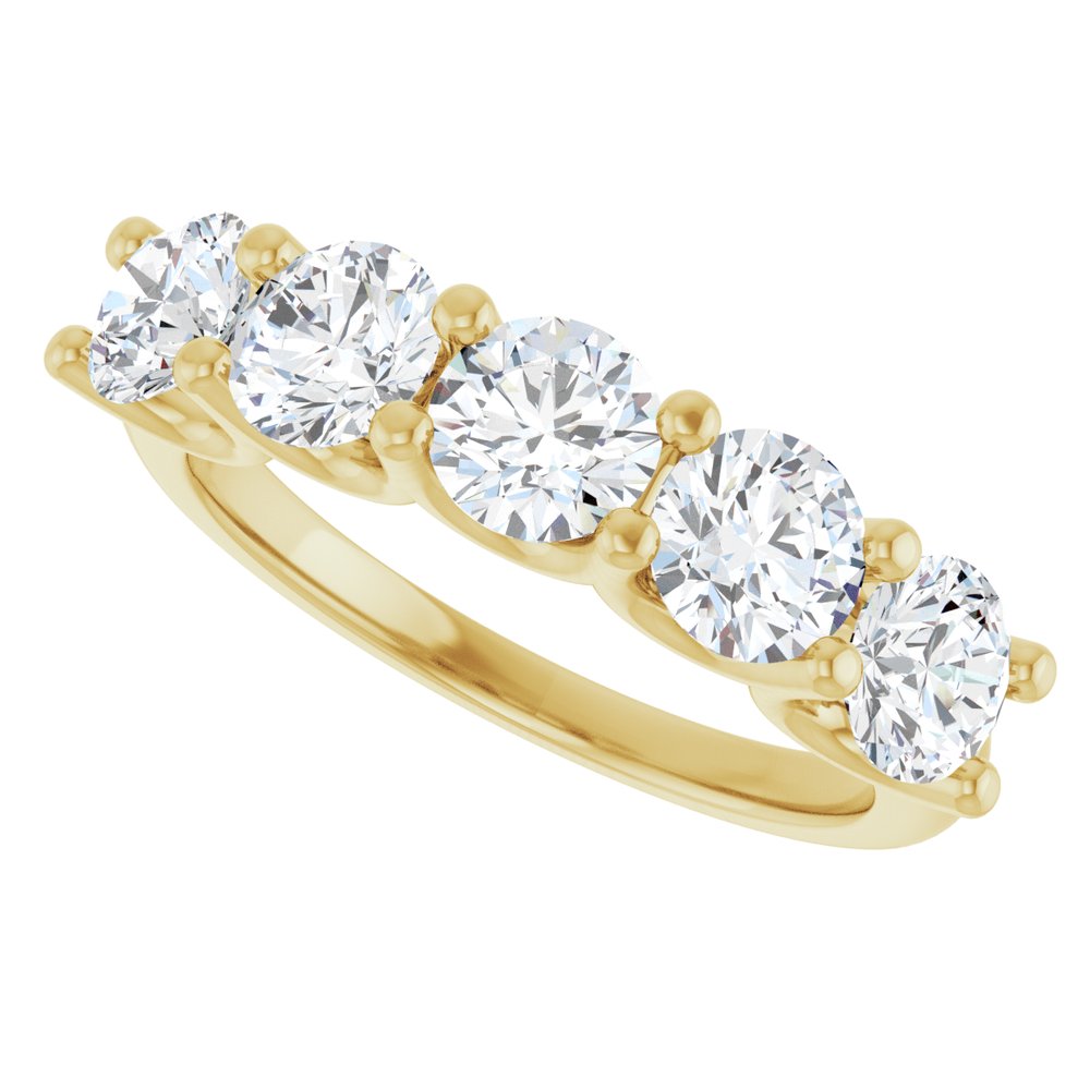14K Yellow Gold 1 9/10 CTW Lab-Grown Diamond Anniversary Band