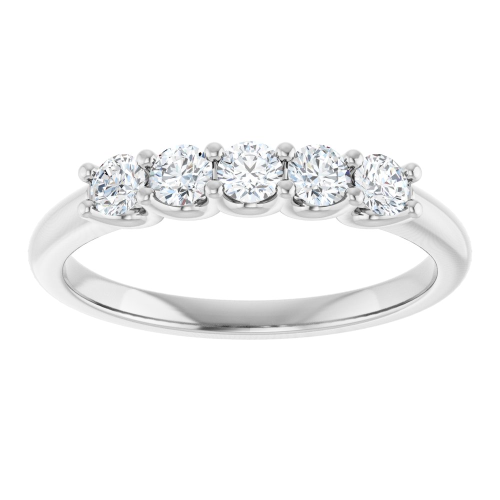 14K White Gold 1/3 CTW Lab-Grown Diamond Anniversary Band