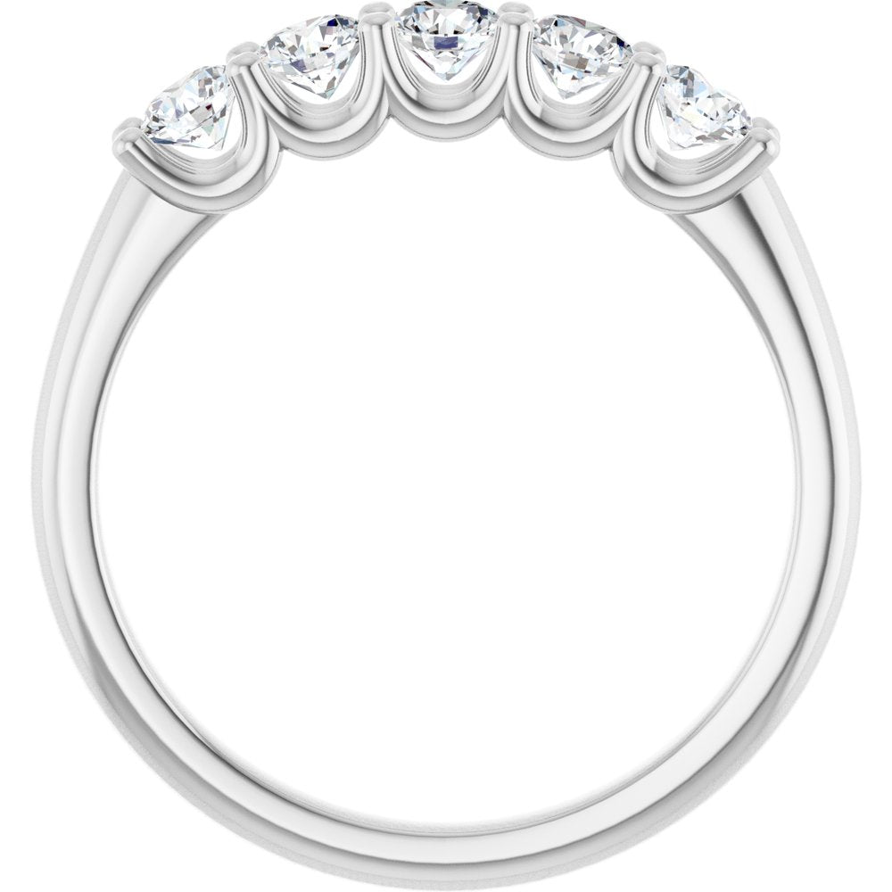 14K White Gold 5/8 CTW Lab-Grown Diamond Anniversary Band