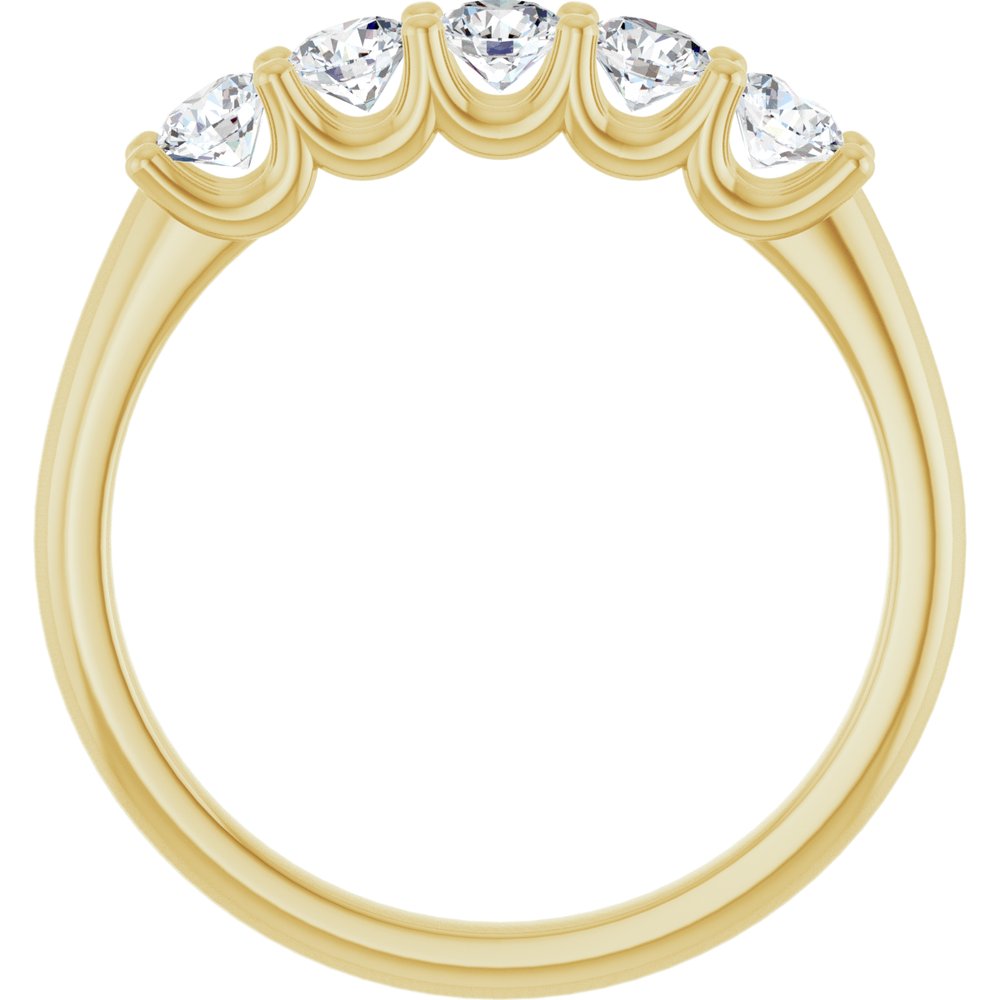 14K Yellow Gold 5/8 CTW Lab-Grown Diamond Anniversary Band