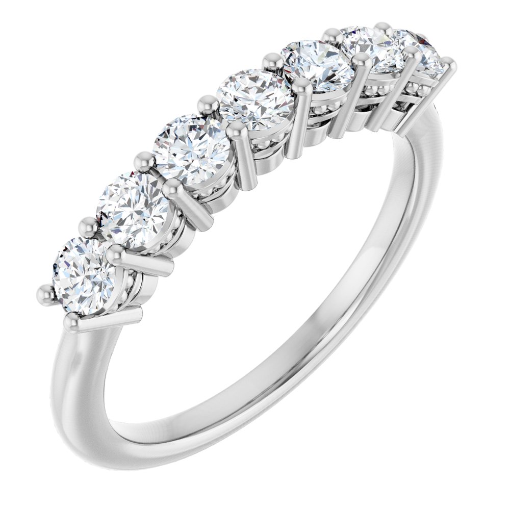 14K White Gold 3/4 CTW Lab-Grown Diamond Anniversary Band