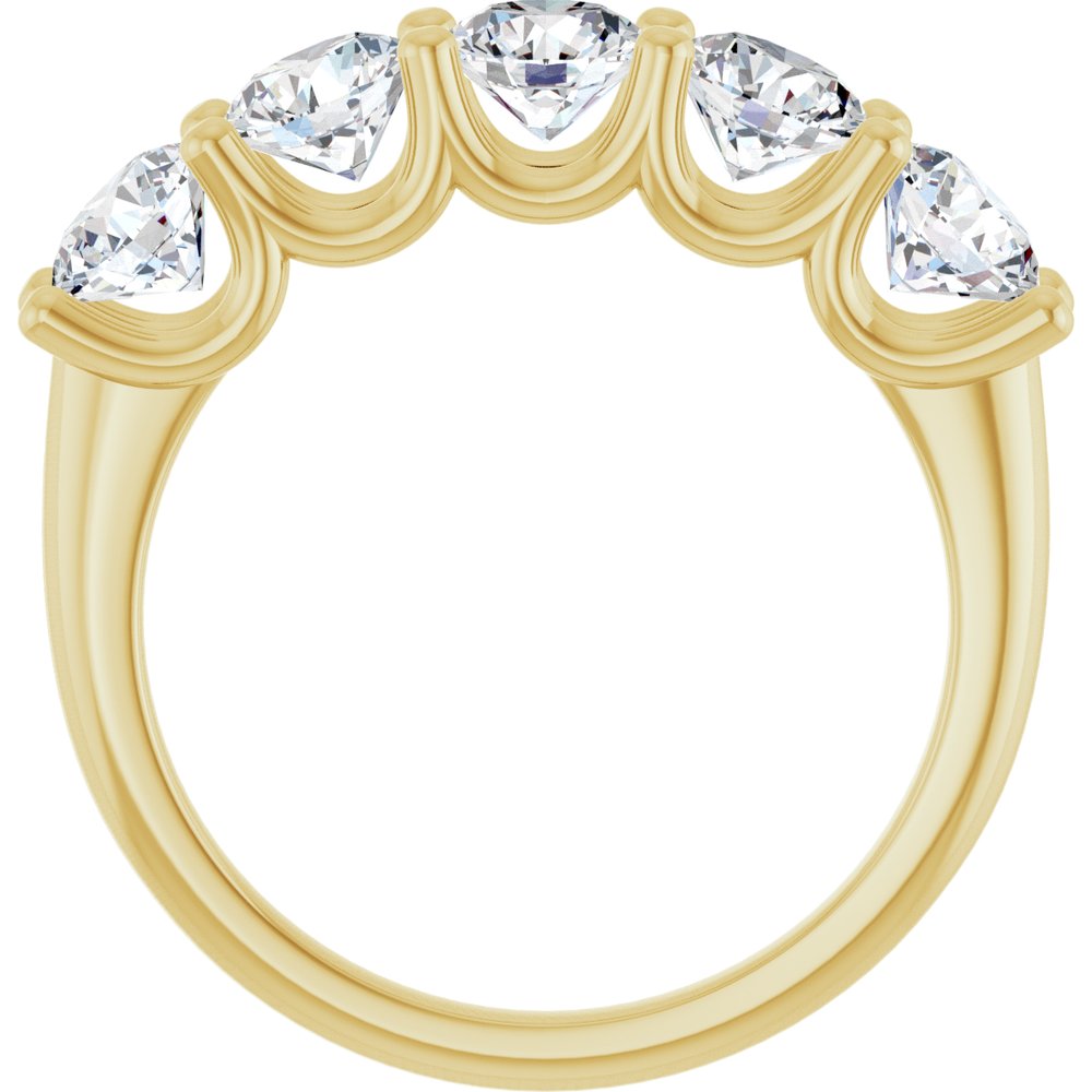 14K Yellow Gold 1 9/10 CTW Lab-Grown Diamond Anniversary Band