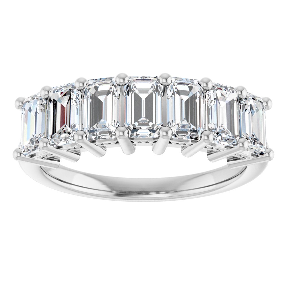 14K White Gold 2 1/6 CTW Lab-Grown Diamond Anniversary Band