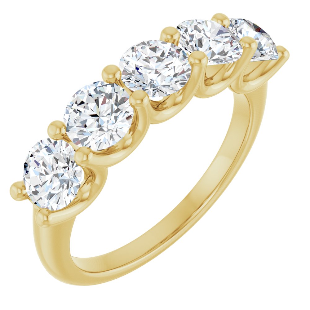 14K Yellow Gold 1 9/10 CTW Lab-Grown Diamond Anniversary Band