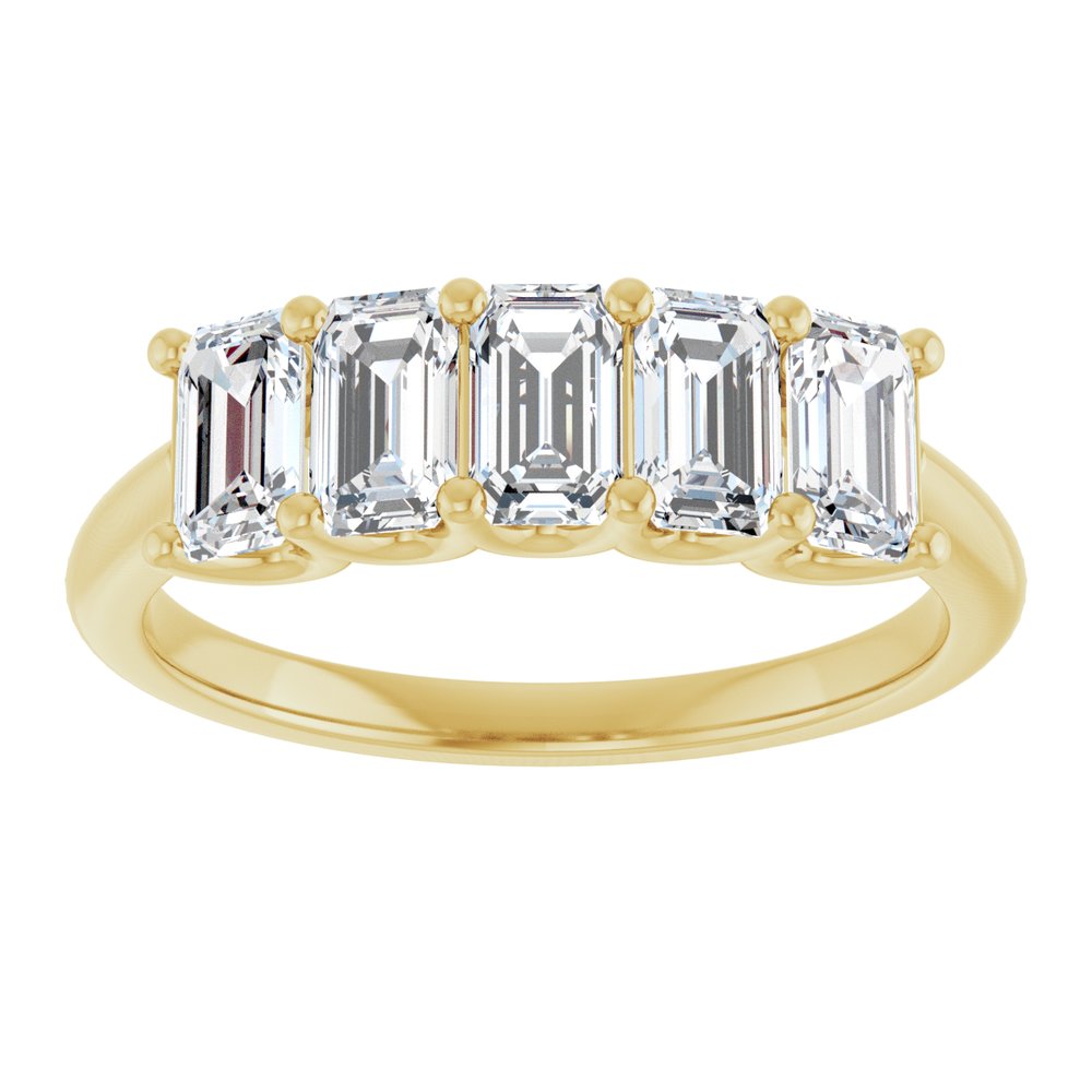 14K Yellow Gold 1 1/2 CTW Lab-Grown Diamond Anniversary Band